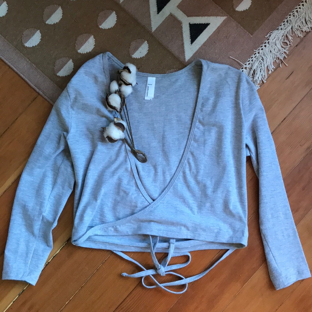 🚫SOLD🚫 American Apparel Ballet Wrap Top